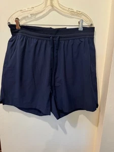 American Eagle AE 24/7 5" Lined training short, NWT, Mens, MED, Fleet Navy - Picture 1 of 15