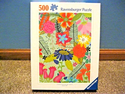RAVENSBURGER 500 PIECE PUZZLE FLOWER JUNGLE 2024 WJPC PUZZLE! CHECK FALL PUZZLES - Image 1 of 4