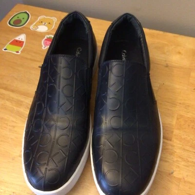 Calvin Klein Mens Slide on Navy Shoes size 11 Great Condition - Image 1 of 4