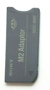  Sony M2 MSAC-MMS Adaptor Camera Memory Stick Adapter Gray Original Genuine 