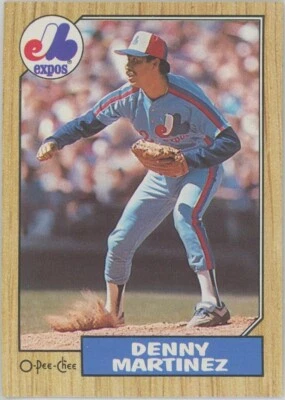 1987 O-Pee-Chee Denny Martinez Montreal Expos #252 - Image 1 of 2