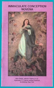 IMMACULATE CONCEPTION NOVENA BOOK HOLY TRADITIONAL PRAYERS AVE MARIA LOG - Picture 1 of 3