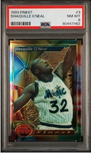 1993 Finest #3 Shaquille O'Neal HOF PSA 8 - Tribute to the Dominant Big Man! - Picture 1 of 2