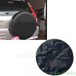 1x Fit For Honda CR-V CRV 97-01 Rear Spare Tire Wheel Dust proof Cover PU Black - Bild 1 von 3