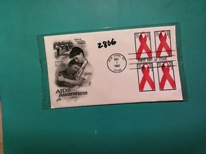 U. S.Stamp FDC- 2806 - Aids Awareness- ArtCraft cachet- comb. shipping - Picture 1 of 1