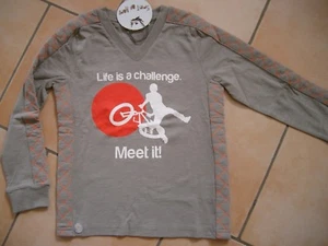 (C518) Spirit of Hope Boys Langarm Shirt verstärkte Nähte Biker Druck gr.116-122 - Bild 1 von 2