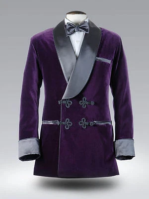 Hombres Chaqueta Blazer Abrigo Moda Boda Fiesta Ropa Fumar Esmoquin Mantón Solapa  Foto 1 de 2