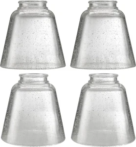 23174-60-4, Transitional Clear Seeded Ceiling Fan Glass Shade, 2-1/8" Fitter, S - Picture 1 of 6