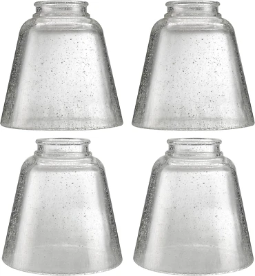23174-60-4, Transitional Clear Seeded Ceiling Fan  Glass Shade, 2-1/8" Fitter, S - Image 1 of 4