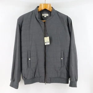 HAGEN Carmel CA Clothing Baseball Jacket Mens XL Gray Puffer Quilt Varsity - Picture 1 of 20