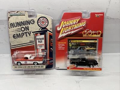 Greenlight 1962 Dodge D-100 Red Crown & Johnny Lightning 1978 Dodge Warlock - Image 1 of 4