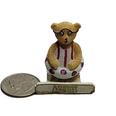 August ~ Avon Perpetual Calendar ~ 2002 ~ Teddy Bears ~ Replacement - Image 1 of 4