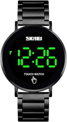 Gosasa Pantalla Táctil Digital LED Impermeable Hombres Mujeres Deporte Informal Acero Inoxidable Ste Foto 1 de 4