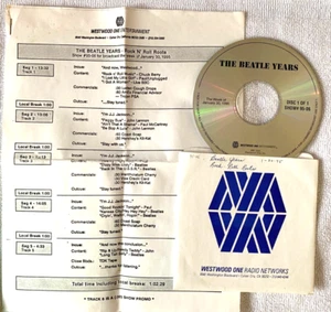 1/30/95 BEATLE YEARS ROCK N' ROLL ROOTS, 14 TUNES; UNPLUGGED/LIVE/INTERVIEWS - Picture 1 of 1
