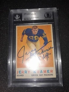 1959 Topps Jerry Kramer Rc Auto Becket - Picture 1 of 2