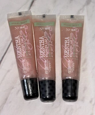 3 Bath & Body Works CO Bigelow No. 1647 Mentha Shimmer Lip Tint Gloss Pearl Mint - Image 1 of 4