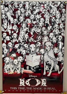 DISNEY'S 101 DALMATIONS DS ROLLED ORIGINAL ONE SHEET MOVIE POSTER 1996 - Picture 1 of 1
