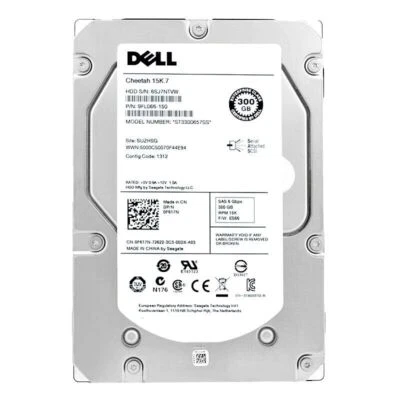 Hard Drive Dell ST3300657SS 300GB 15000 RPM SAS II 3.5" Inch 0F617N - Image 1 of 4