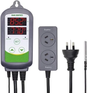 Digital Wired Temperature Controller AU Plug Dual Stage Heat Cool Controller - Picture 1 of 8