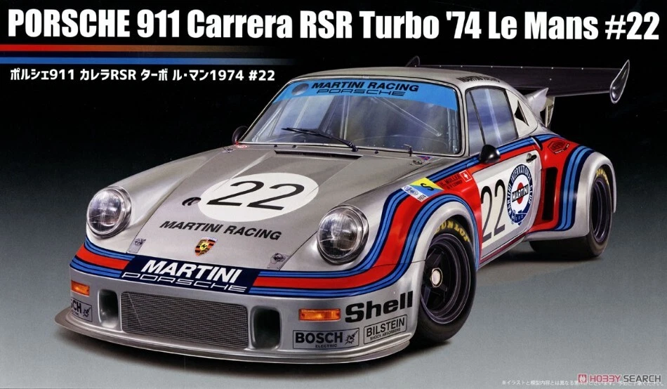 Modellino auto model kit montaggio PORSCHE 911 CARRERA RSR LE MANS MARTINI 1:24 - Immagine 1 di 1