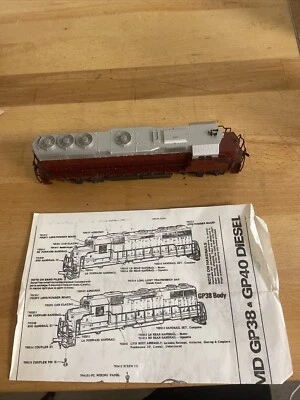 Con-Cor HO EMD GP-38 Diesel  Locomotive UNDECORATED - Image 1 of 4
