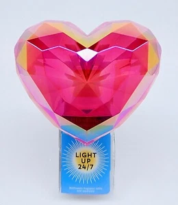 BATH & BODY WORKS VALENTINE PINK DIAMOND HEART WALLFLOWER PLUG IN NIGHT LIGHT - Picture 1 of 7
