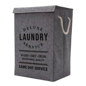 Laundry Basket Dirty Washing Wash For Clothes Bin Foldable Storage Bag With Lid - Picture 1 of 15