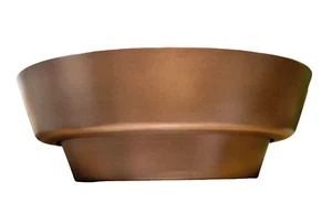 Signature Hardware Semi-Recessed Copper Vessel Sink Smooth Finish RC-277-S/C - Picture 1 of 3