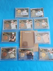 2004 UD GOLF PIN SEEKERS LOT (17) AUTO'S, GOLD, SILVER, BRONZE PALMER, NICKLAUS - Picture 1 of 2