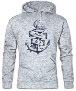 Anchor IV Hoodie Sweatshirt Sport Segeln Segelboot Segeln Seemann Skipper Training - Bild 1 von 1
