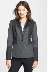 Classiques Entier 'Jesi' Colorblock Flannel Jacket. Size 10.****NEW****$298**** - Picture 1 of 2