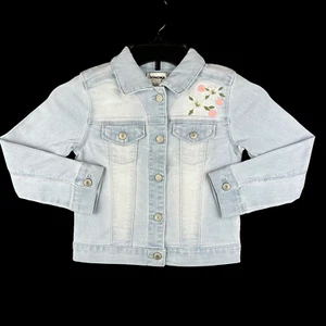 Sonoma Little Girl's Fashion Denim Jacket Size 5-6X Light Blue Stretch Fabric - Picture 1 of 8