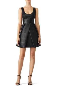 Vestido de mujer Milly con cloqué talla 8 negro metálico sin mangas boda graduación - Imagen 1 de 14