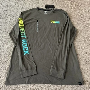 NWT Men’s Under Armour Project Rock Brahma Bull Long Sleeve T-Shirt (Medium) - Picture 1 of 3