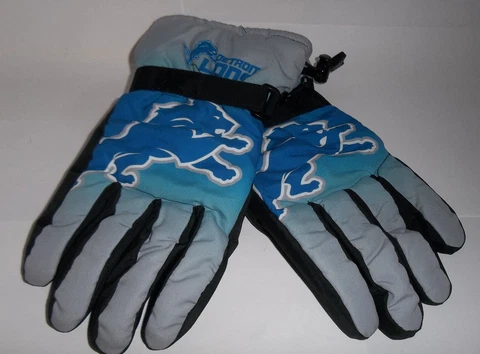 Detroit Lions NFL Mens Size Small/medium Winter Gloves Tailgate Game Men Forever Cover