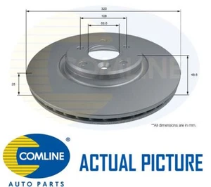 FOR FORD KUGA 2 L COMLINE FRONT BRAKE DISCS PAIR ADC2844V - Bild 1 von 4