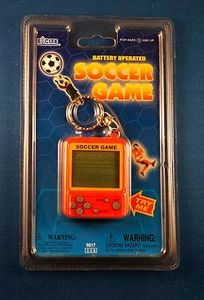 NEW EXCITE SOCCER LCD TRAVEL KEYCHAIN GAME ELECTRONIC HANDHELD KEY CHAIN RING  - Picture 1 of 3