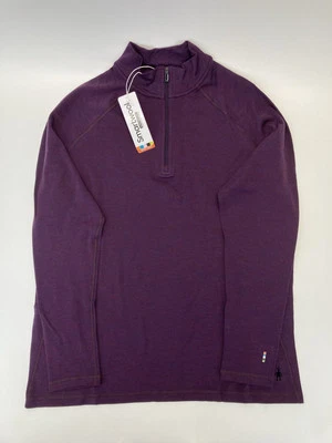 SmartWool Women's Classic Thermal Base Layer Top Merino Wool 1/4 Zip Purple Iris - Image 1 of 4