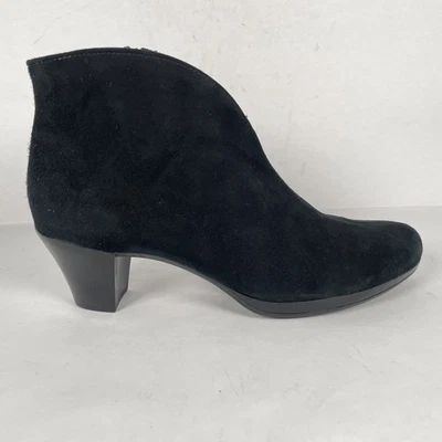 Munro Shoes Womens Size 7 Black Suede Ankle Booties Low Heel Side Zip Comfort - Image 1 of 4