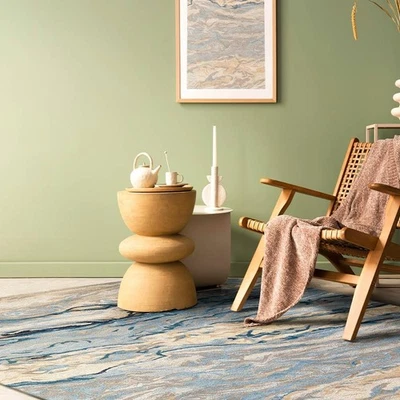 Hand Tufted Woolen And Viscose Rug - Image 1 of 4