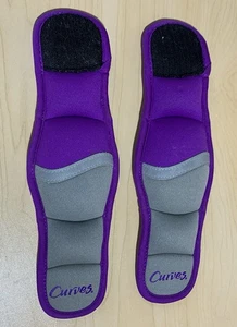 Vintage 80's Curves Weighted Wrist Workout 1lb Weights Purple Gray 10" Prop RARE - Picture 1 of 5
