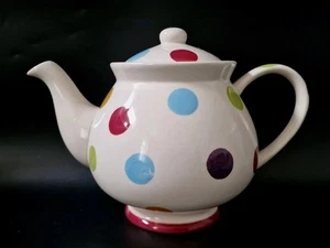 TYPHOON Polka Dot Multi-Colored Teapot Design Rare vintage. - Picture 1 of 10