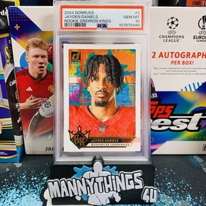 FĂștbol americano Panini Donruss 2024 Jayden Daniels novato Gridiron Kings RC PSA 10 đ„đ„ - Imagen 1 de 3