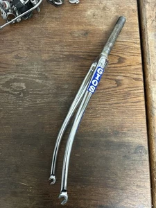 Vintage Gios Team Racing Chrome Forks 160mm column - Picture 1 of 17