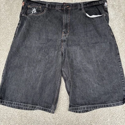 Мужские джинсовые шорты Red Ape размер 52 черные широкие мешковатые хип-хоп Y2K Skater - Изображение 1 из 4