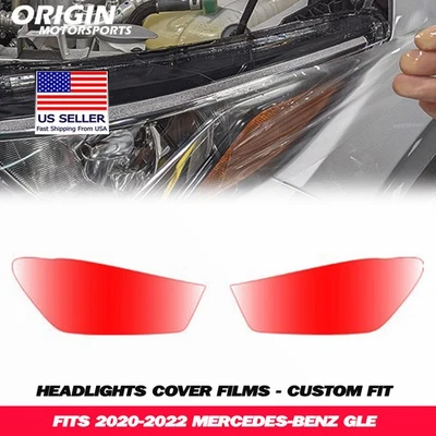 Kit de película de sujetador cubiertas transparentes de protección de faros precortados PPF para GLE 2020-2022 Foto 1 de 4
