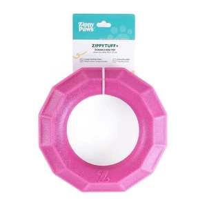 Zippy Paws Zippytuff+ Fetch & Tug Ring Dog Toy (Magenta) - Picture 1 of 1