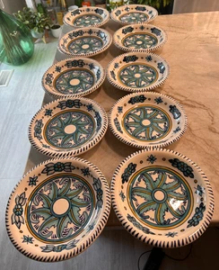 10 cuencos de sopa Novica Bermuda Star pintados a mano hechos en Guatemala: ¡HERMOSOS! - Imagen 1 de 7