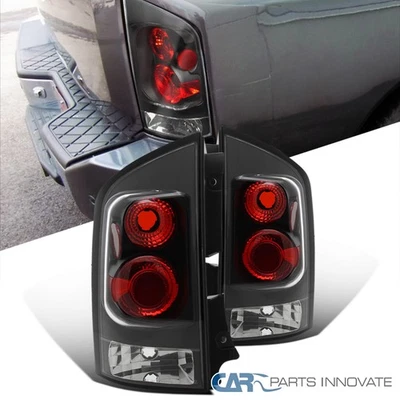 Fits 2005-2015 Armada Black Tail Lights Rear Brake Lamps Left+Right 05-15 - Image 1 of 4