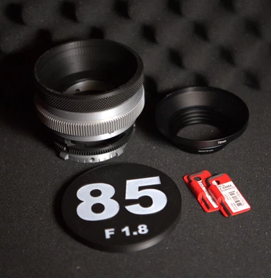 Canon FD 85mm f/1.8 SSC Cine mod - Cine Housing - Rehousing - DIY - Image 1 of 4